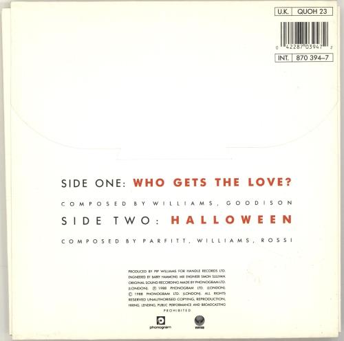 Status Quo Who Gets The Love? - History Pack Part 2 7" vinyl single (7 inch record / 45) UK QUO07WH28733