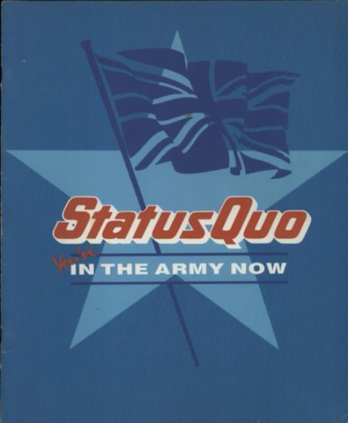 Status Quo You're In The Army Now tour programme UK QUOTRYO603974