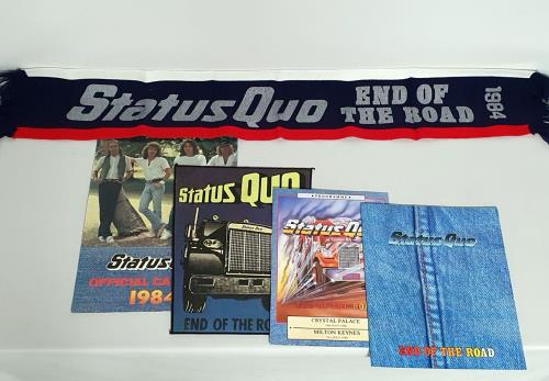 Status Quo End Of The Road + Letter, Merchandise Insert & Stamps/stickers tour programme UK QUOTREN743588