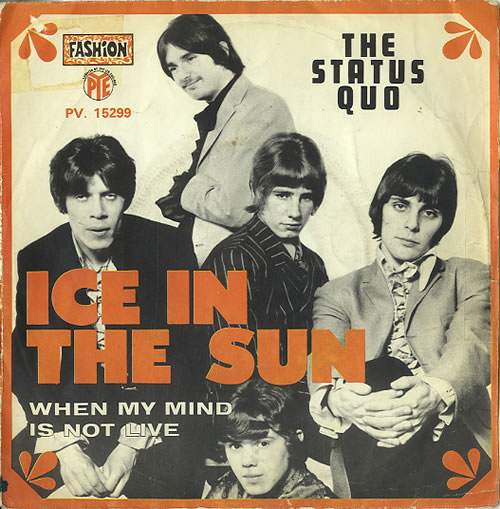 Status Quo Ice In The Sun French 7" vinyl single (7 inch record / 45