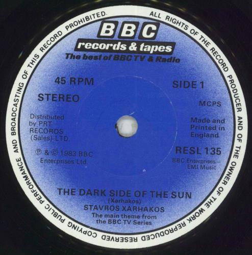 Stavros Xarhakos The Dark Side Of The Sun 7" vinyl single (7 inch record / 45) UK SVX07TH805185