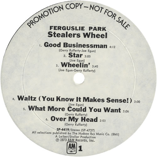 Stealers Wheel Ferguslie Park vinyl LP album (LP record) US ST6LPFE470531