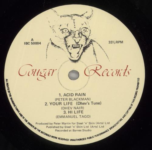 Steel An' Skin Acid Rain vinyl LP album (LP record) UK 4VLLPAC880638