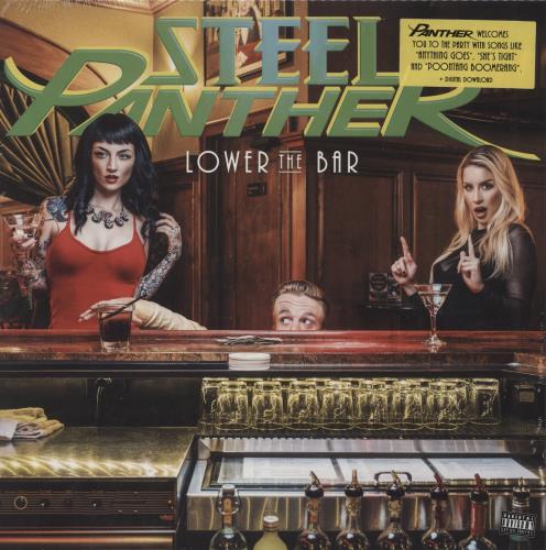 Steel Panther Lower The Bar - Neon Green Vinyl - Sealed vinyl LP album (LP record) US X61LPLO872013