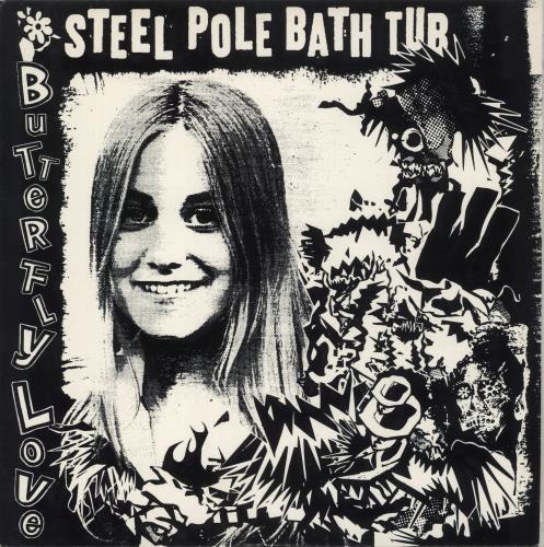 Steel Pole Bath Tub Butterfly Love + Merch Insert + Lyric insert vinyl LP album (LP record) US SBTLPBU02552