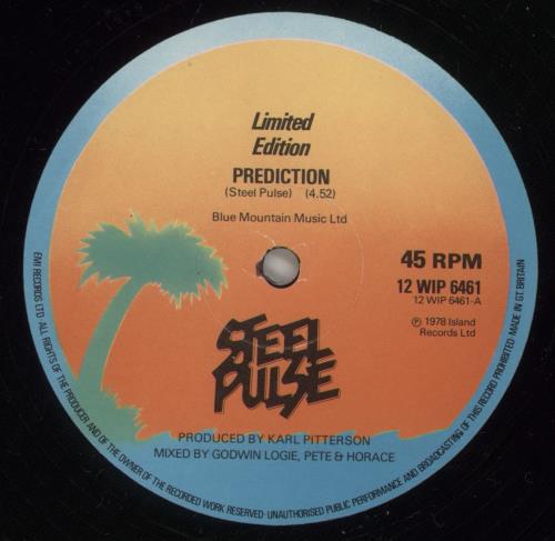 Steel Pulse Prediction 12" vinyl single (12 inch record / Maxi-single) UK SP412PR441023