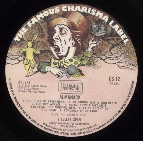 Steeleye Span Almanack vinyl LP album (LP record) UK SSPLPAL499760