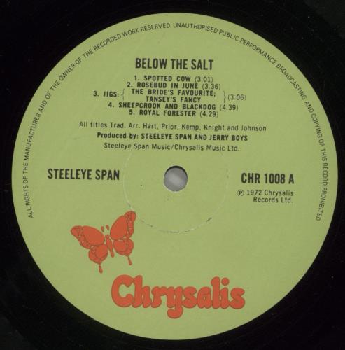 Steeleye Span Below The Salt - 2nd vinyl LP album (LP record) UK SSPLPBE876949