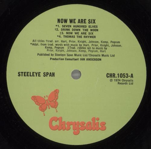 Steeleye Span Now We Are Six - 1st + Inner vinyl LP album (LP record) UK SSPLPNO211469