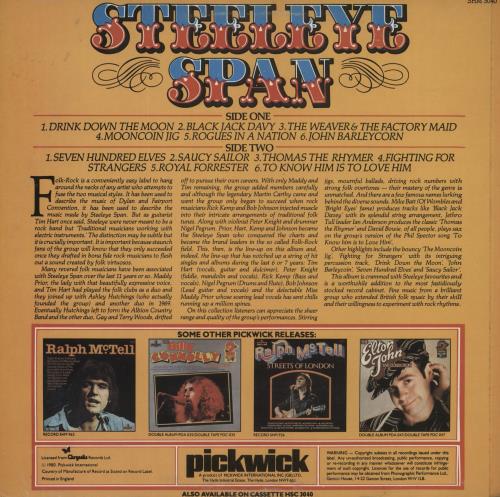 Steeleye Span Steeleye Span vinyl LP album (LP record) UK SSPLPST609562