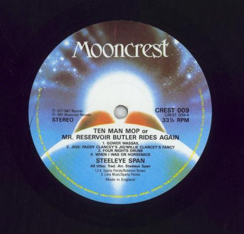 Steeleye Span Ten Man Mop Or Mr. Reservoir Butler Rides Again vinyl LP album (LP record) UK SSPLPTE859591