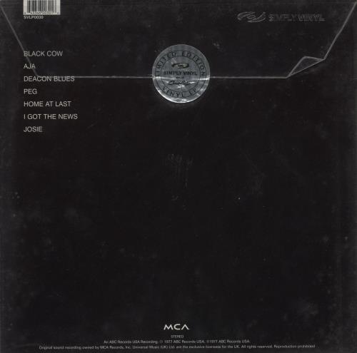 Steely Dan Aja - 180 Gram Virgin Vinyl vinyl LP album (LP record) UK S-DLPAJ112698