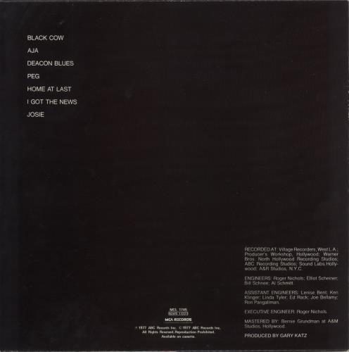 Steely Dan Aja vinyl LP album (LP record) UK S-DLPAJ524882