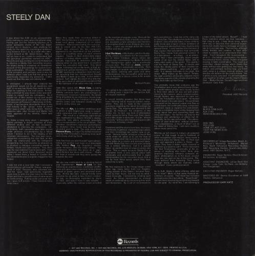Steely Dan Aja vinyl LP album (LP record) US S-DLPAJ774385