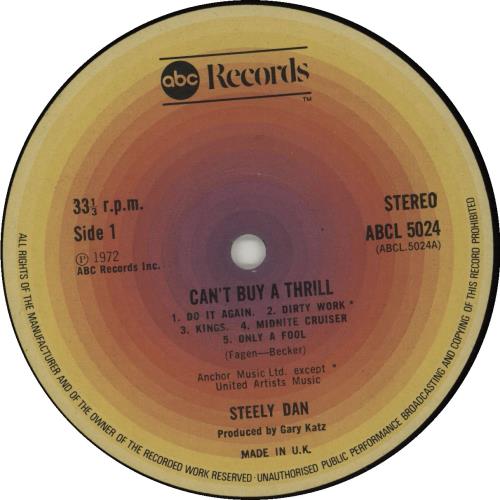 Steely Dan Can't Buy A Thrill - 3rd vinyl LP album (LP record) UK S-DLPCA655410