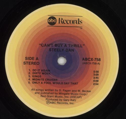 Steely Dan Can't Buy A Thrill vinyl LP album (LP record) German S-DLPCA610013