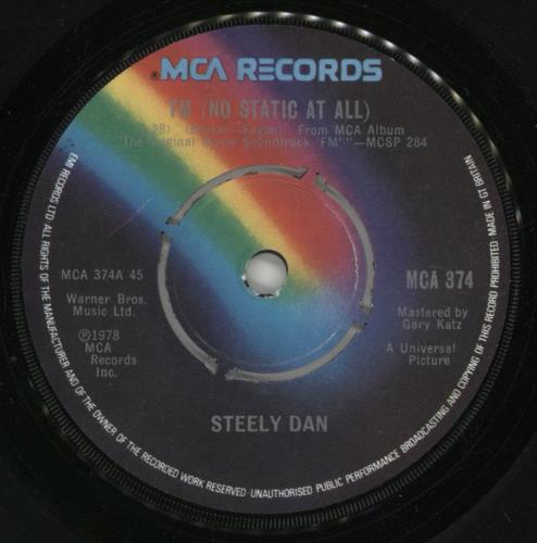 Steely Dan FM (No Static At All) - P/S 7" vinyl single (7 inch record / 45) UK S-D07FM875501