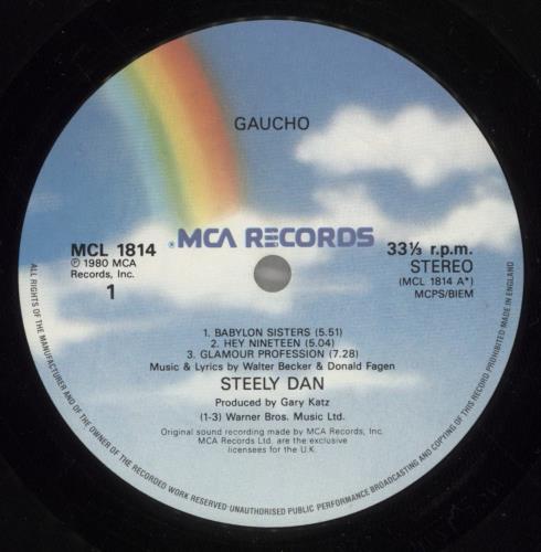 Steely Dan Gaucho vinyl LP album (LP record) UK S-DLPGA541807