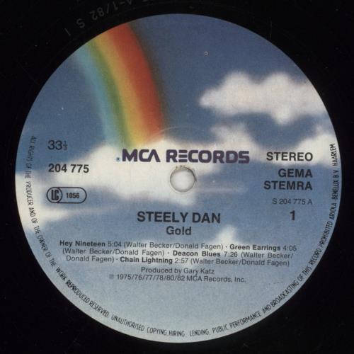 Steely Dan Gold vinyl LP album (LP record) US S-DLPGO430231