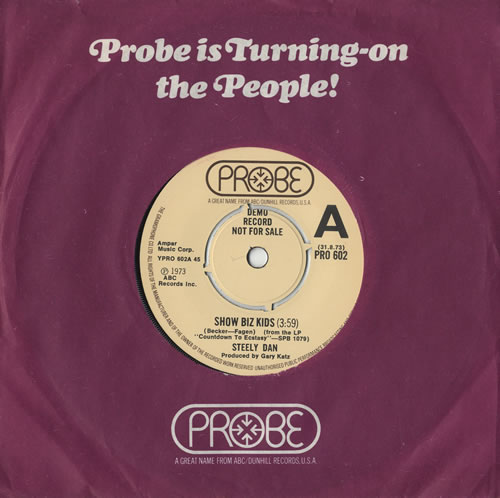 Steely Dan Show Biz Kids 7" vinyl single (7 inch record / 45) UK S-D07SH467798