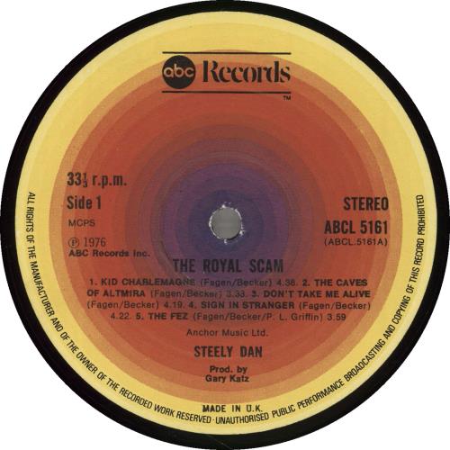 Steely Dan The Royal Scam - 1st vinyl LP album (LP record) UK S-DLPTH762912