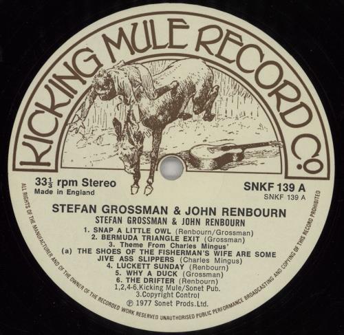 Stefan Grossman Stefan Grossman & John Renbourn + booklet vinyl LP album (LP record) UK S07LPST753250