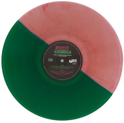Stelvio Cipriani Papaya Love Goddess Of The Cannibals - Pink and Green Split Vinyl vinyl LP album (LP record) US 61HLPPA857844