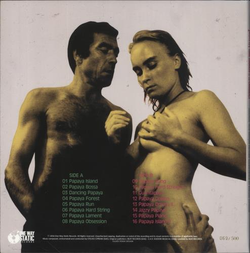 Stelvio Cipriani Papaya Love Goddess Of The Cannibals - Pink and Green Split Vinyl vinyl LP album (LP record) US 61HLPPA857844