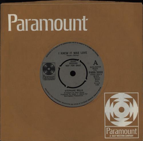 Stephanie Mills I Knew It Was Love 7" vinyl single (7 inch record / 45) UK SM707IK755886