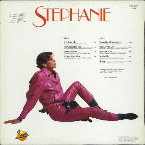 Stephanie Live Your Life vinyl LP album (LP record) Spanish EPHLPLI774346