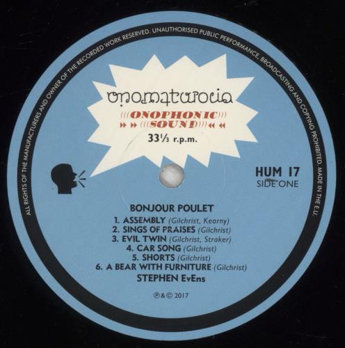 Stephen EvEns Bonjour Poulet vinyl LP album (LP record) UK 8WKLPBO856724