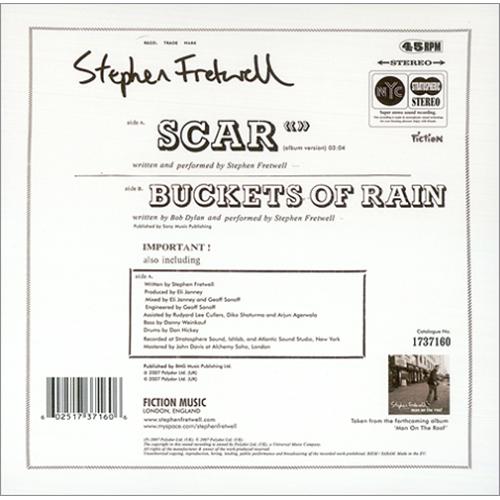 Stephen Fretwell Scar 7" vinyl single (7 inch record / 45) UK SFL07SC412292