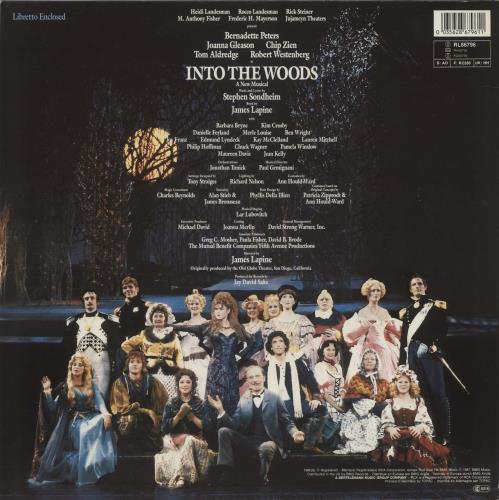 Stephen Sondheim Into The Woods + Programme vinyl LP album (LP record) German 9VELPIN880163