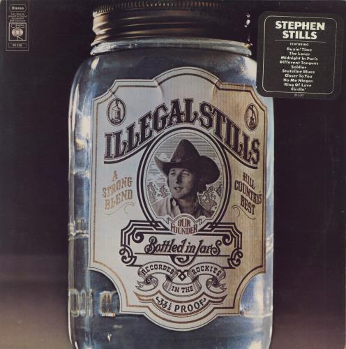 Stephen Stills Illegal Stills - Stickered Sleeve vinyl LP album (LP record) UK SPSLPIL734157