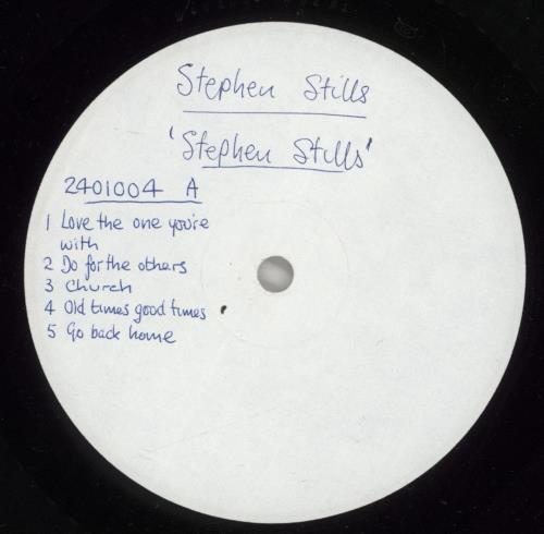 Stephen Stills Stephen Stills - Test Pressing vinyl LP album (LP record) UK SPSLPST880049