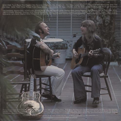 Stephen Stills Stills + Lyric Insert vinyl LP album (LP record) UK SPSLPST314479