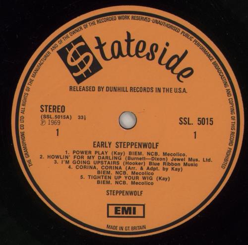 Steppenwolf Early Steppenwolf vinyl LP album (LP record) UK SPPLPEA871707