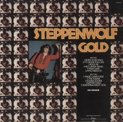 Steppenwolf Gold vinyl LP album (LP record) UK SPPLPGO724615