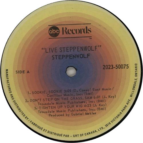 Steppenwolf Live 2-LP vinyl record set (Double LP Album) Canadian SPP2LLI648268