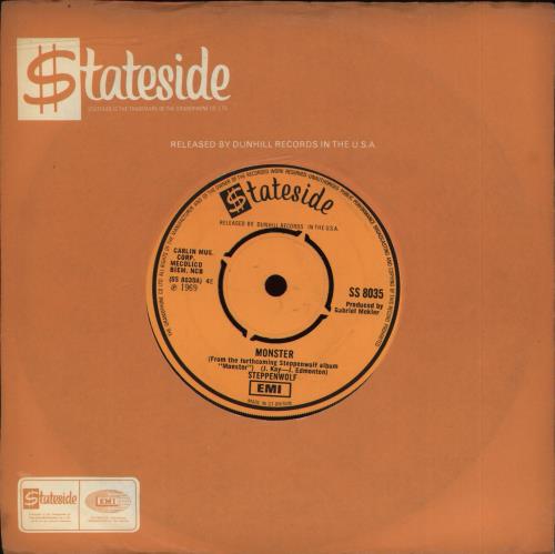 Steppenwolf Monster 7" vinyl single (7 inch record / 45) UK SPP07MO569260