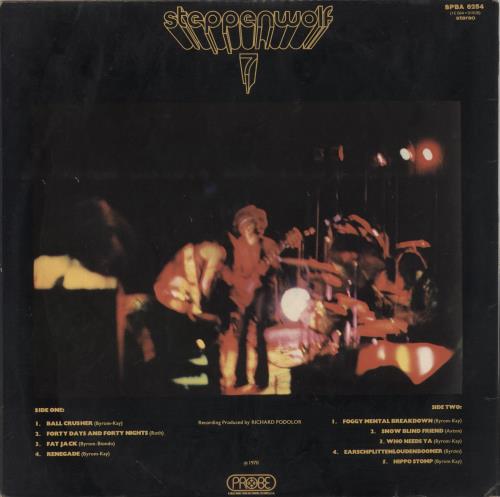 Steppenwolf Steppenwolf 7 vinyl LP album (LP record) UK SPPLPST296694
