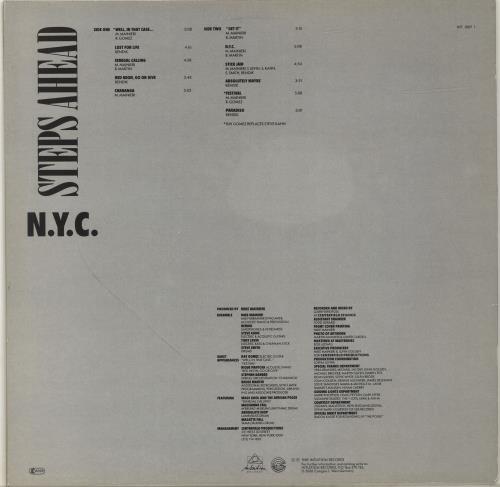 Steps Ahead N.Y.C. vinyl LP album (LP record) German 5SALPNY700286