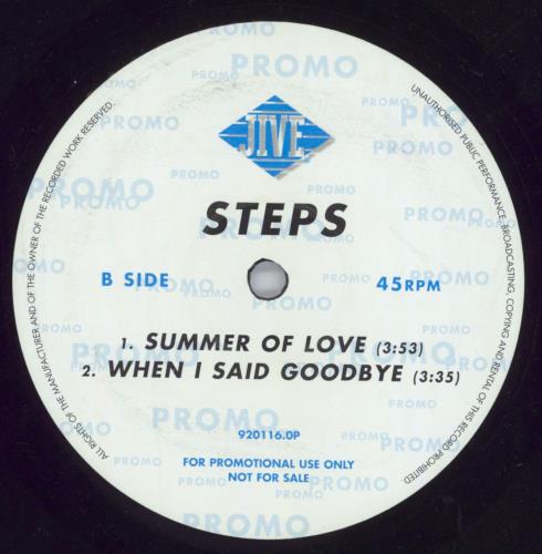 Steps Summer Of Love 12" vinyl single (12 inch record / Maxi-single) UK EPS12SU159727