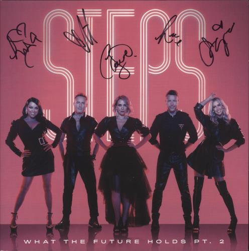 Steps What The Future Holds Pt. 2 - Pink & Clear Vinyl + Autographed Sleeve vinyl LP album (LP record) UK EPSLPWH786929