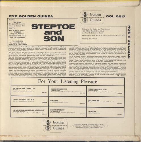 Steptoe & Son Steptoe & Son vinyl LP album (LP record) UK S/SLPST268534