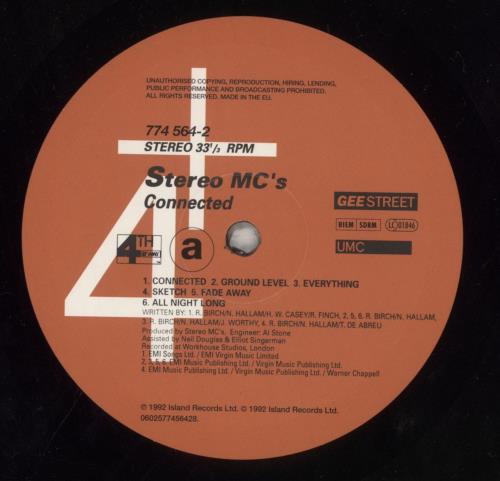 Stereo MCs Connected - 180gm vinyl LP album (LP record) UK SMCLPCO854453