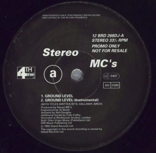 Stereo MCs Ground Level / Everything - 2 x 12" 12" vinyl single (12 inch record / Maxi-single) UK SMC12GR700255
