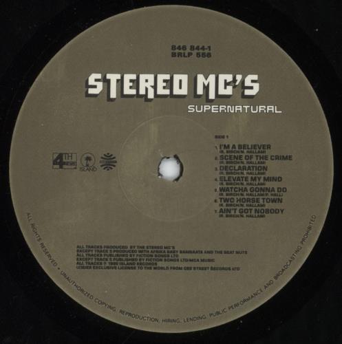 Stereo MCs Supernatural vinyl LP album (LP record) UK SMCLPSU882441