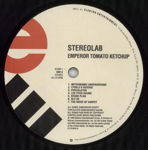 Stereolab Emperor Tomato Ketchup vinyl LP album (LP record) US STBLPEM265668