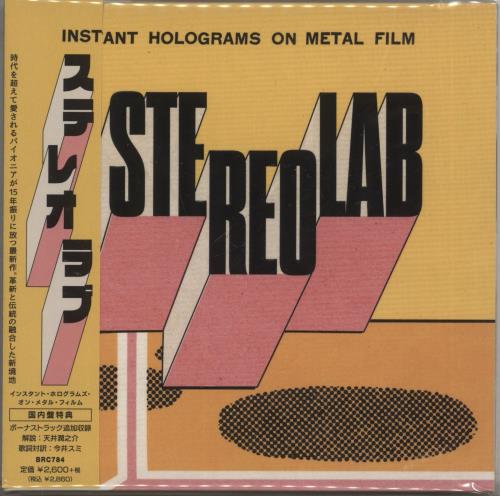 Stereolab Instant Holograms On Metal Film + Badge CD album (CDLP) Japanese STBCDIN871432